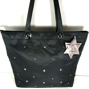 Bath & Body Works Black Nylon Zippered Tote